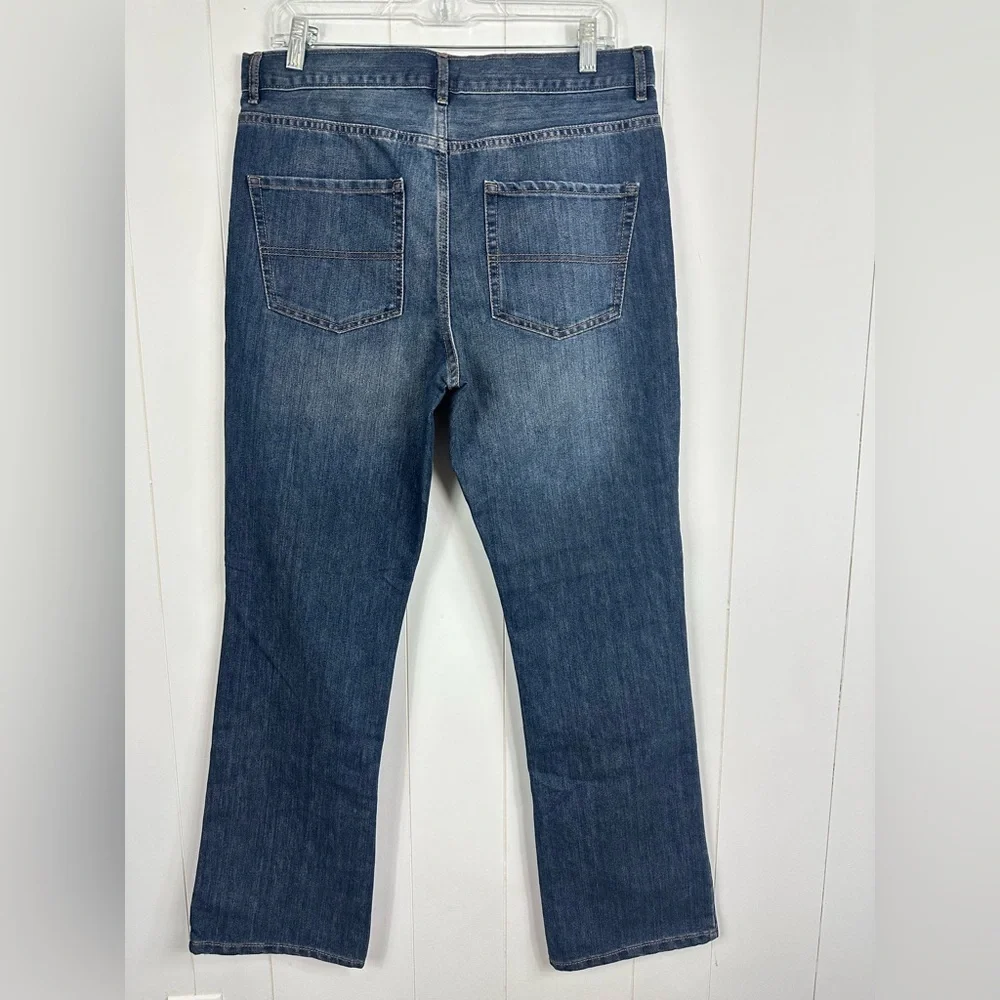 NWT Childrens Place Sz 18 Husky Bootcut Semi-Evasee Blue Wash Adjustable Waist